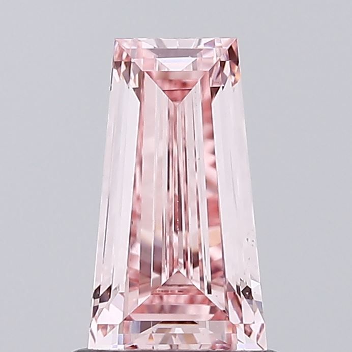 1.04 CT Fancy Intense Pink TAPERED BAGUETTE