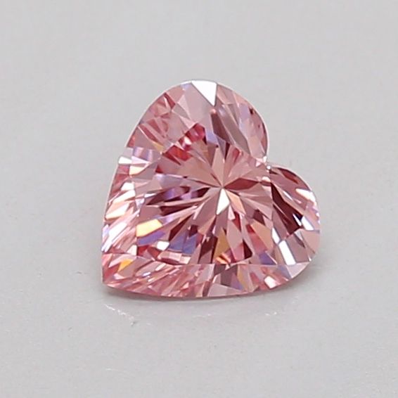 0.24 CT Fancy Vivid Pink HEART