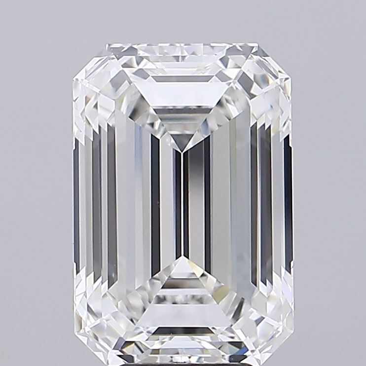 Diamant Émeraude 7.92 ct - Couleur G - Pureté VVS2