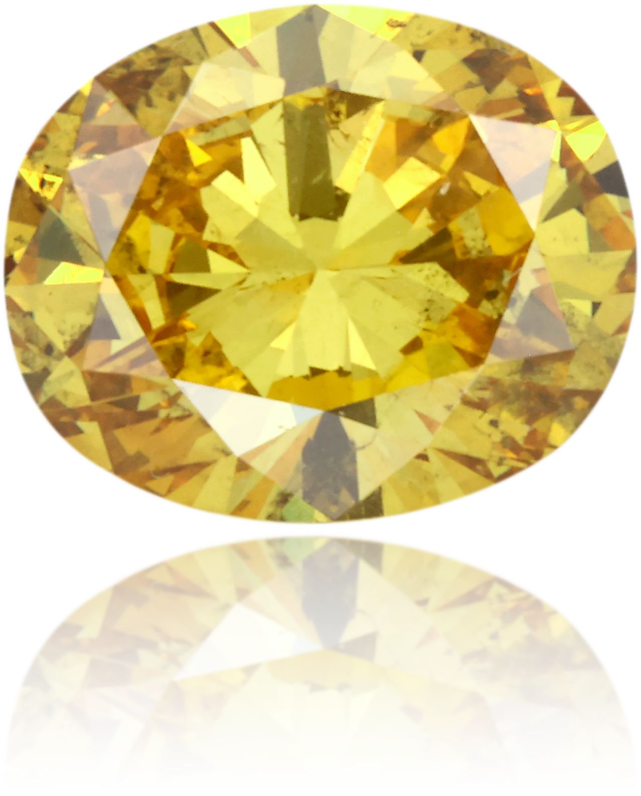 Diament 1.33 ct Fancy Deep Brownish Orangey Yellow/I1