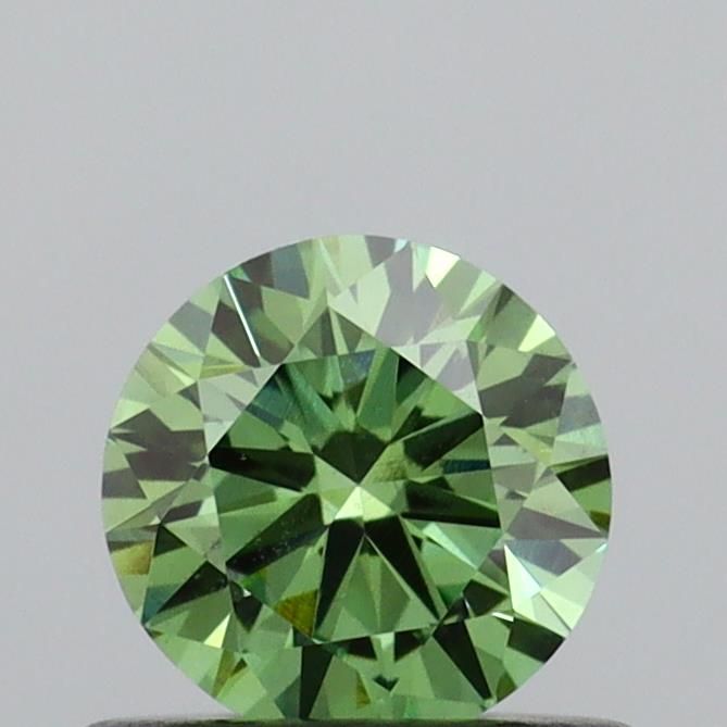 0.51 CT Fancy Vivid Green ROUND