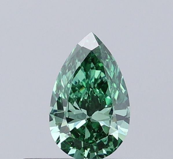 0.23 CT Fancy Vivid Green PEAR