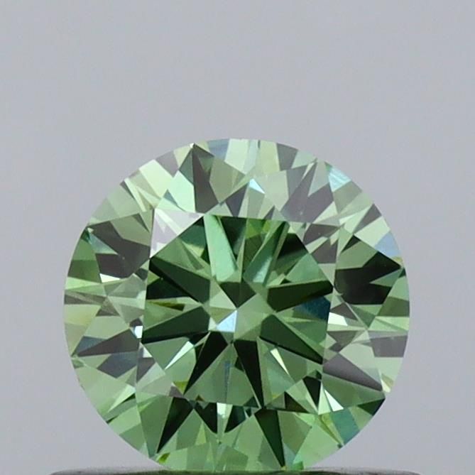 0.51 CT Fancy Vivid Green ROUND