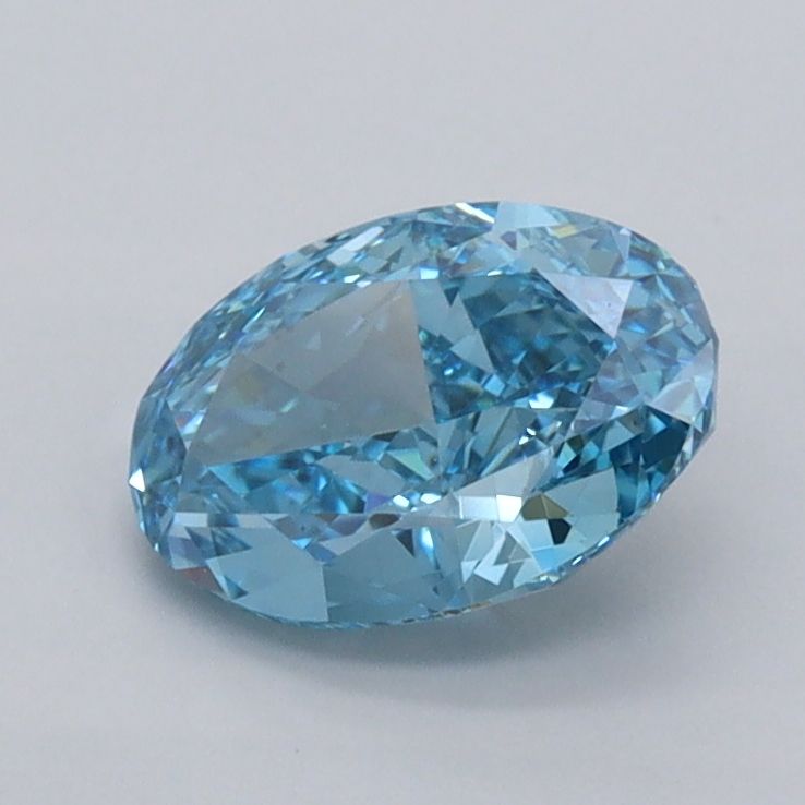 1.11 CT Fancy Vivid Blue OVAL