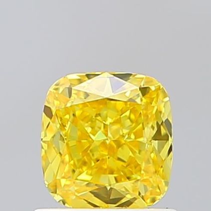 1.0 CT Fancy Vivid Yellow CUSHION MODIFIED