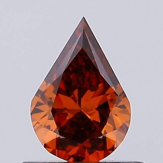 0.42 CT Fancy Deep Orange PEAR