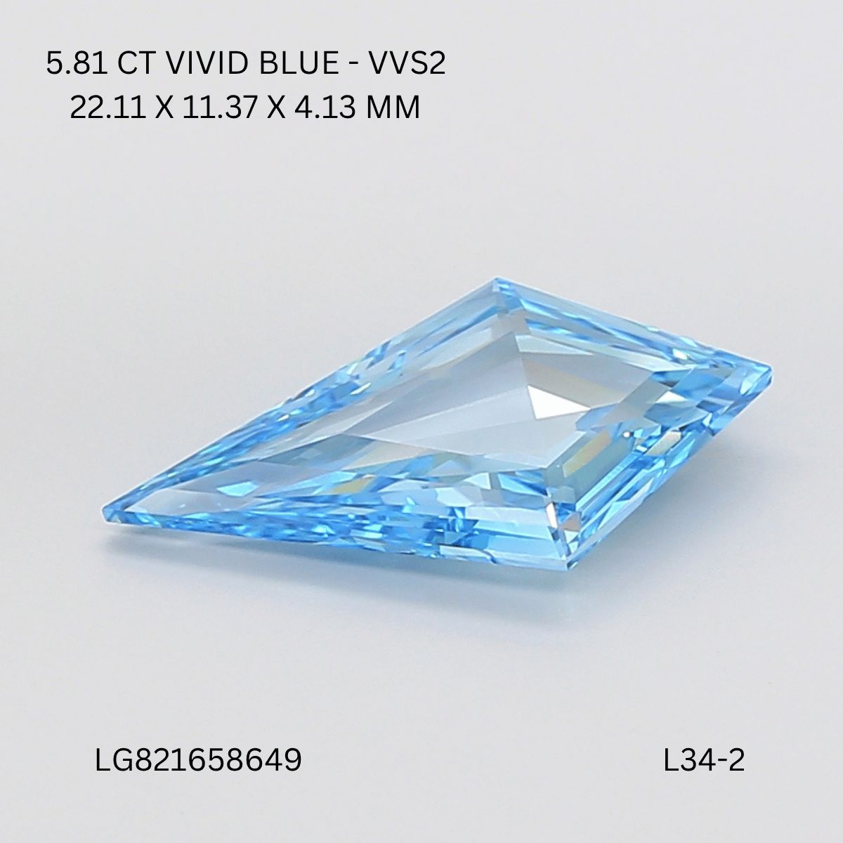 5.81 ct lab-grown Kite Diamond