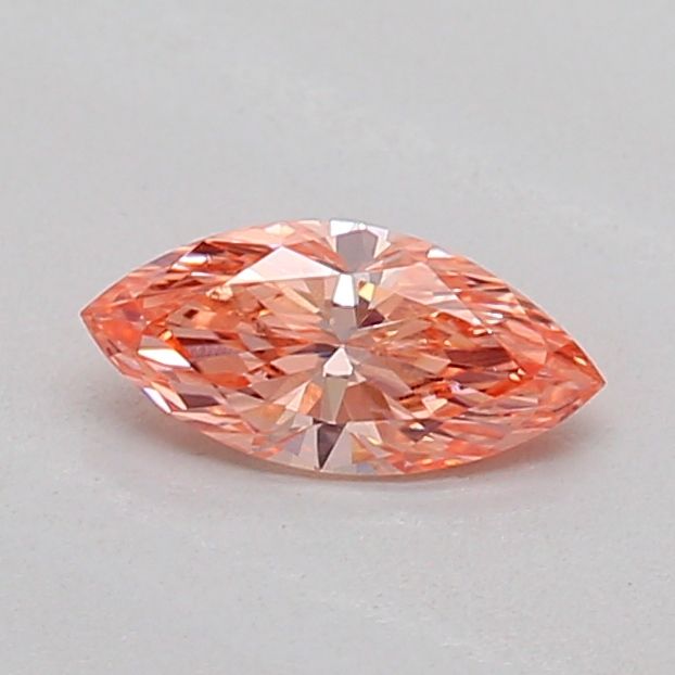 0.22 CT Fancy Vivid Orangey Pink MARQUISE