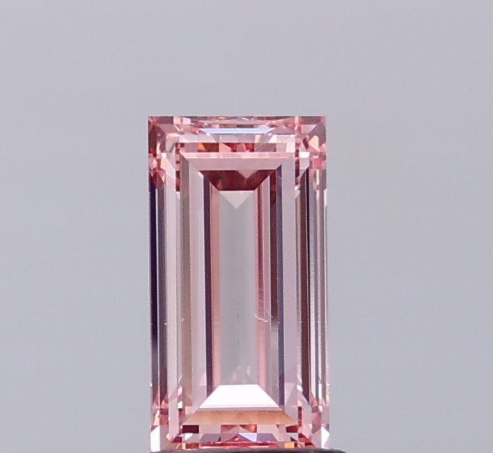 1.5 CT Fancy Intense Brownish Pink BAGUETTE