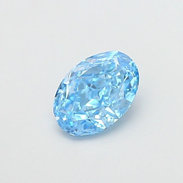 1.23 CT Fancy Vivid Blue OVAL