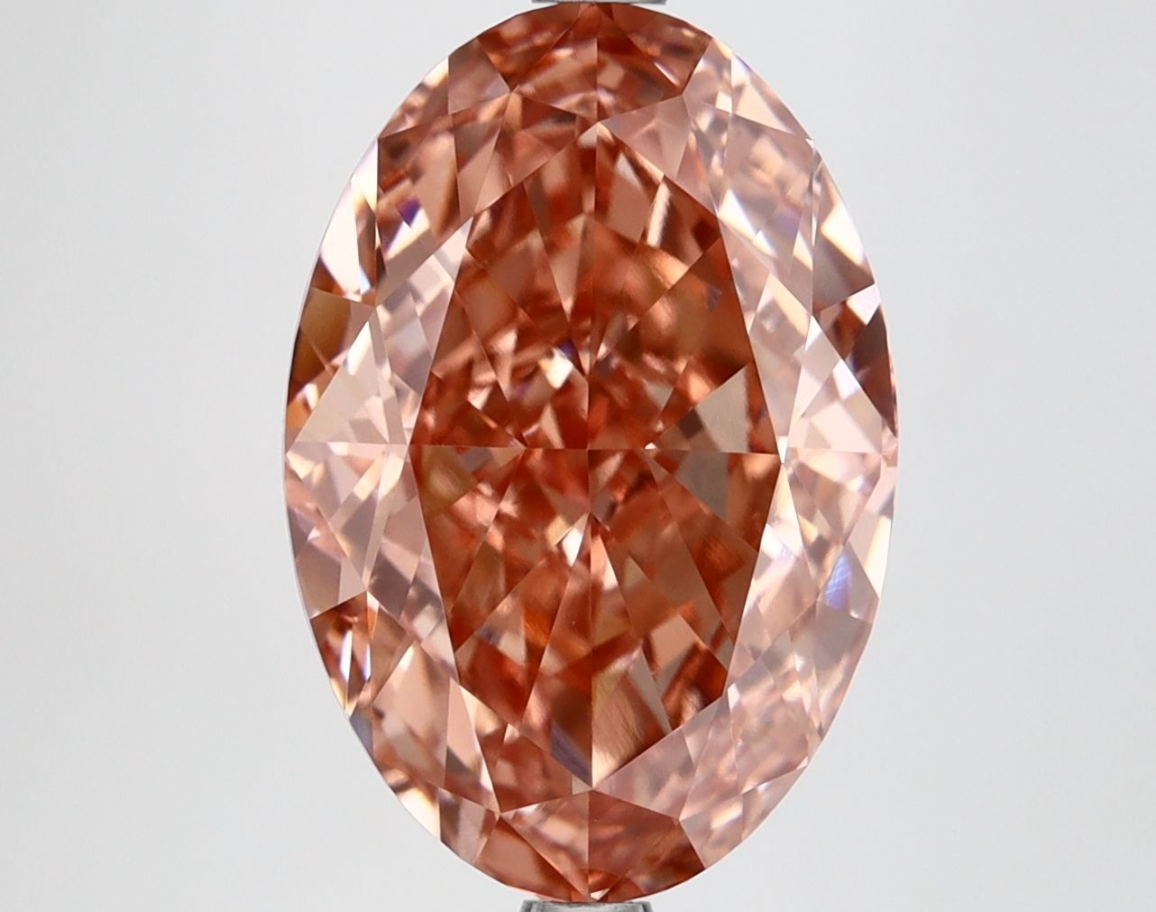 6.15 ct. oval Lab Grown Diamond front image