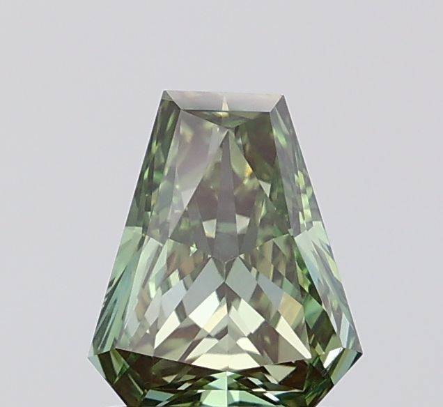 1.0 CT Fancy Vivid Green HEXAGONAL