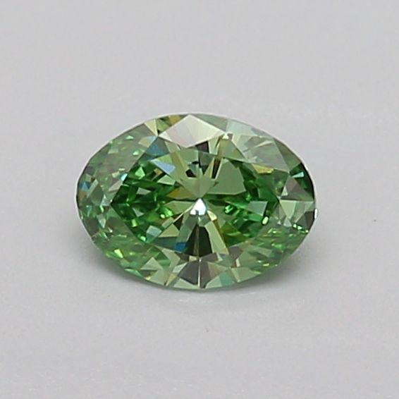 0.31 CT Fancy Vivid Green OVAL
