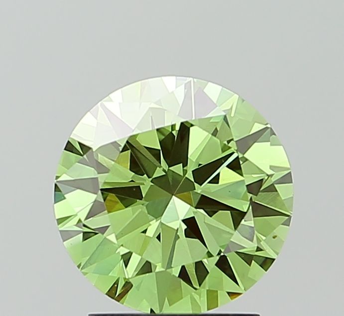 2.05 CT Fancy Vivid Green ROUND