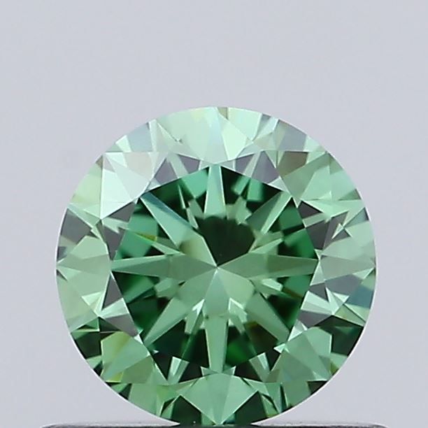0.59 CT Fancy Vivid Green ROUND