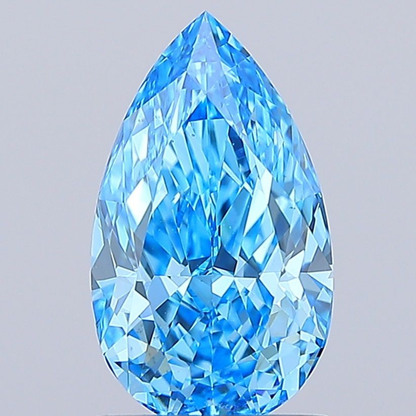 1.65 CT Fancy Vivid Blue PEAR