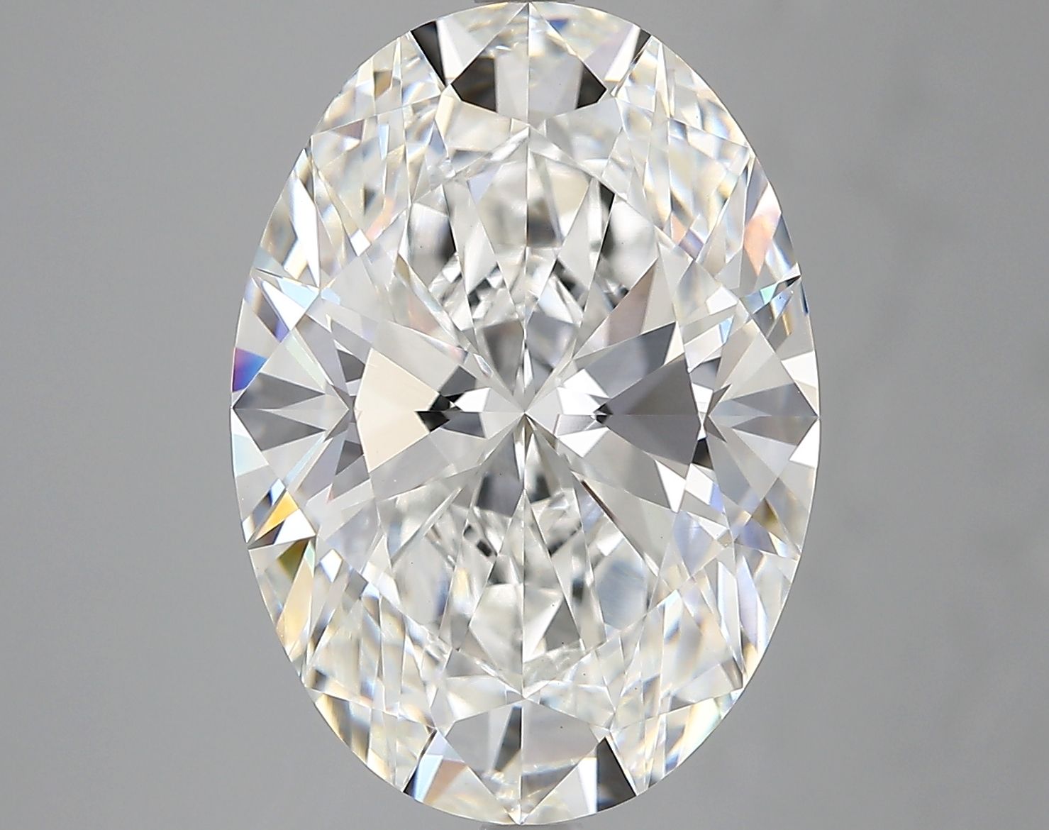 7.08 ct. oval Lab Grown Diamond front image