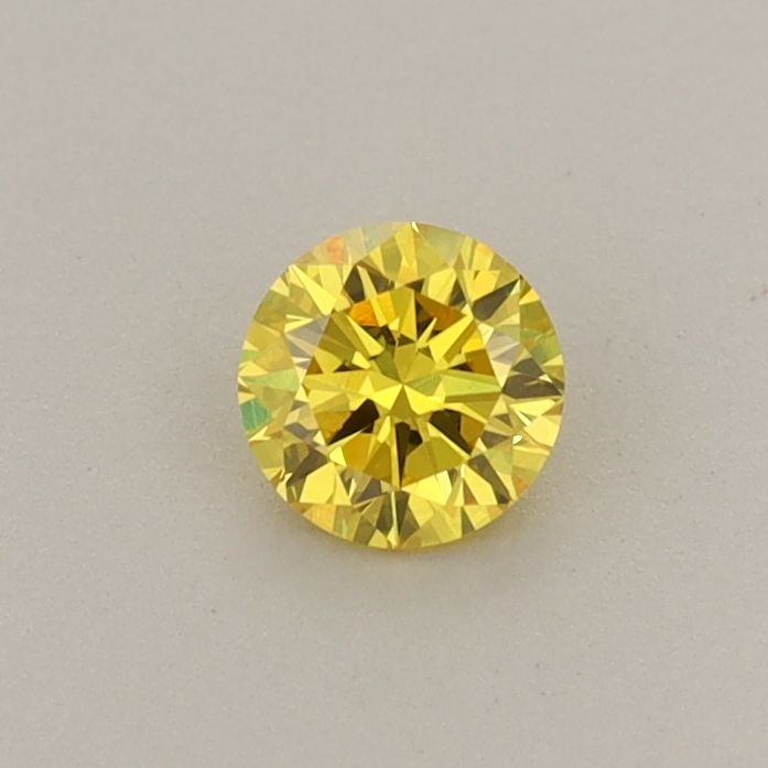 0.28 CT Fancy Vivid Yellow ROUND