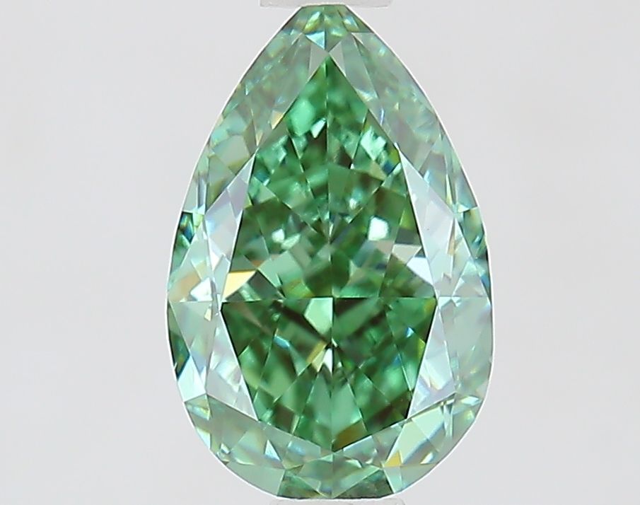 1.49 CT Fancy Vivid Green PEAR