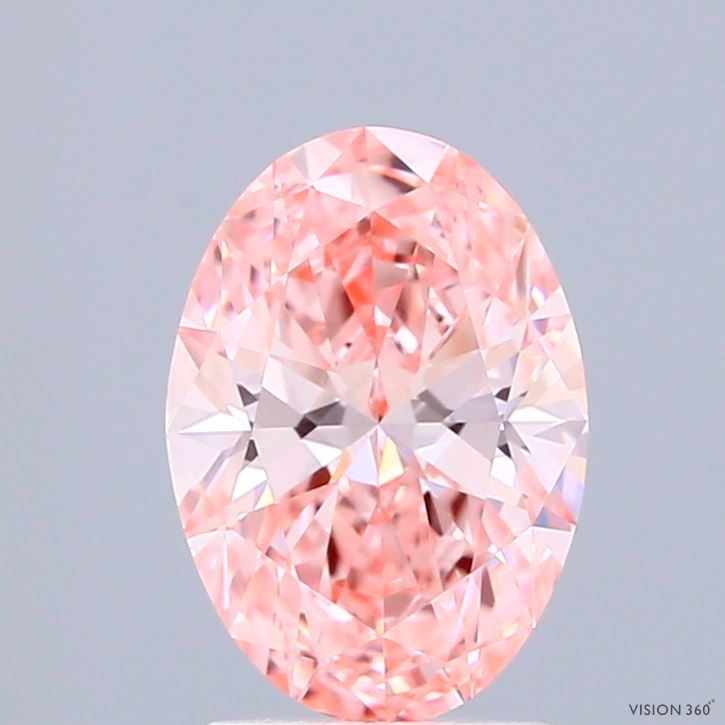1.51 CT Fancy Vivid Pink OVAL