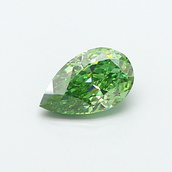 1.44 CT Fancy Vivid Green PEAR