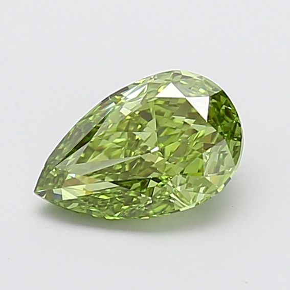1.38 CT Fancy Vivid Green PEAR