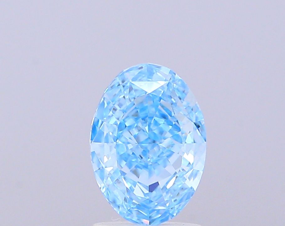 1.52 CT Fancy Vivid Blue OVAL