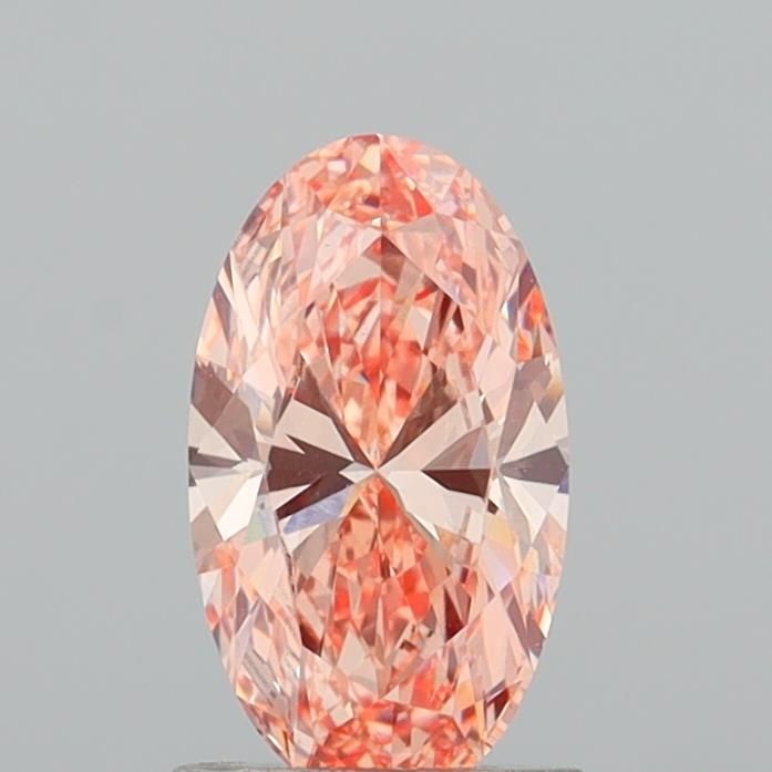 1.17 CT Fancy Vivid Orange Pink OVAL