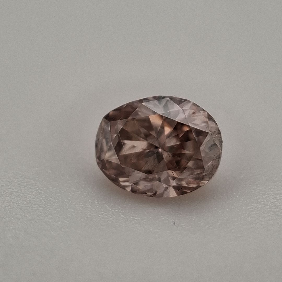 Diament 0.45 ct Fancy Pinkish Brown/I1