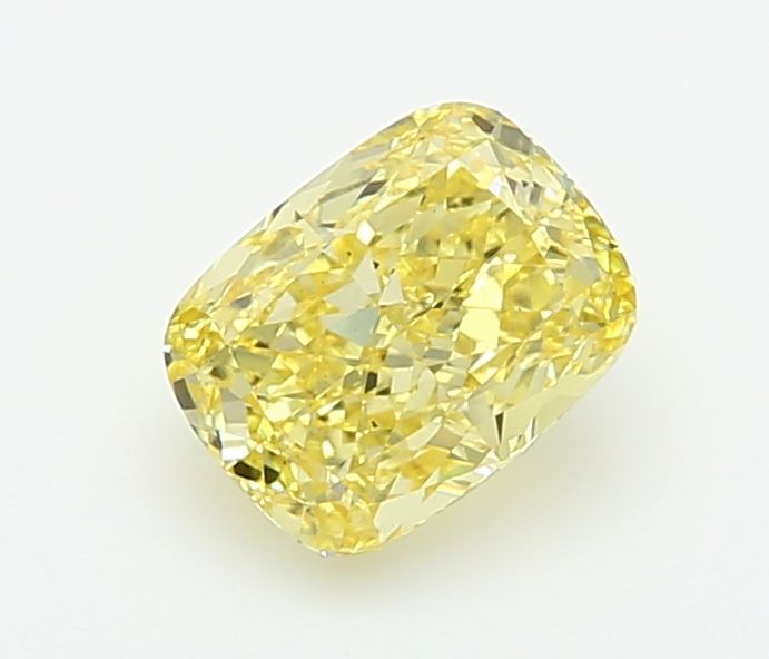 1.68 CT Fancy Intense Yellow CUSHION MODIFIED