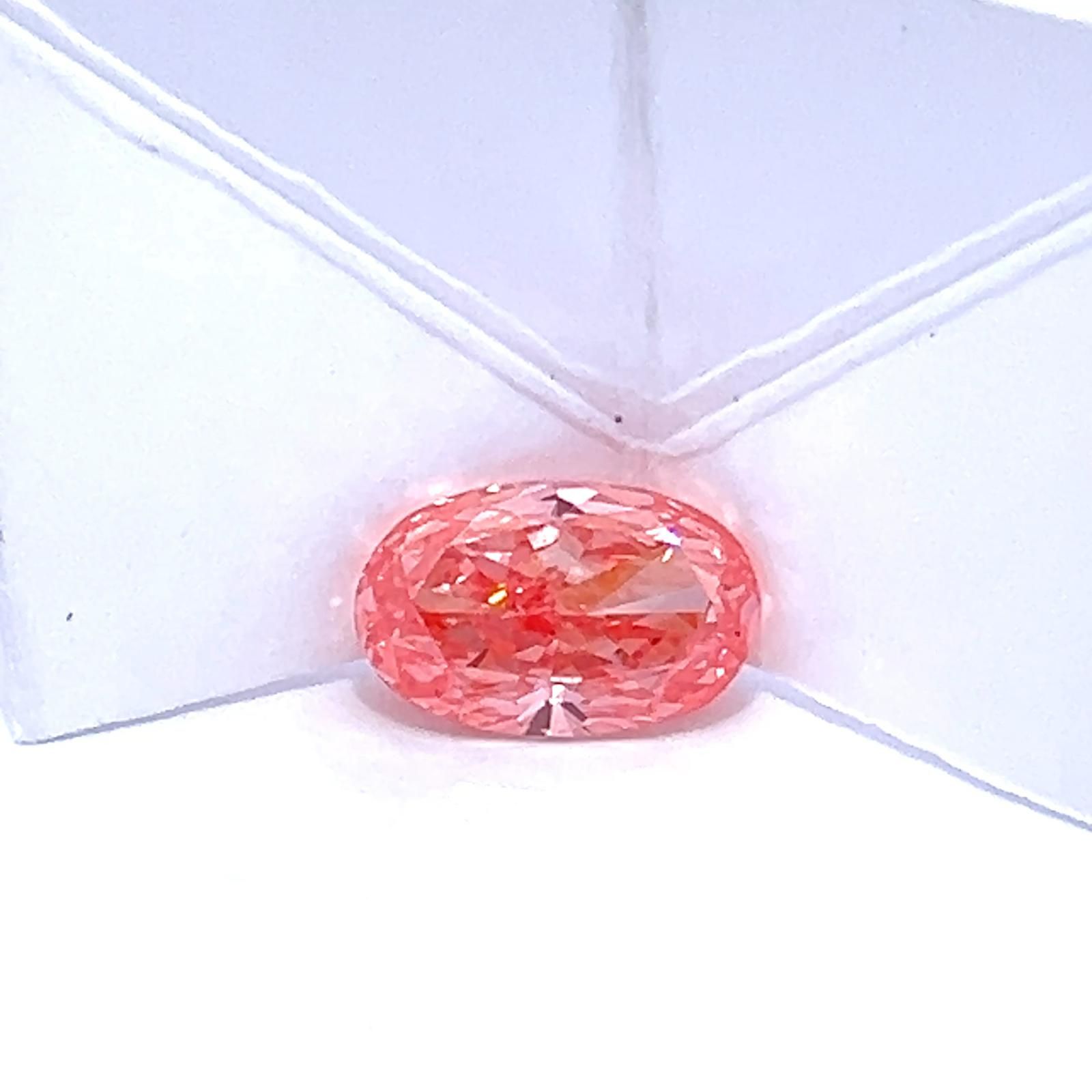 3.57 ct. oval Lab Grown Diamond front image