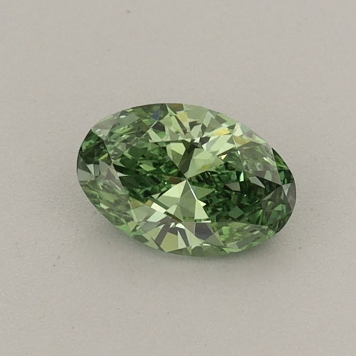 0.36 CT Fancy Vivid Green OVAL
