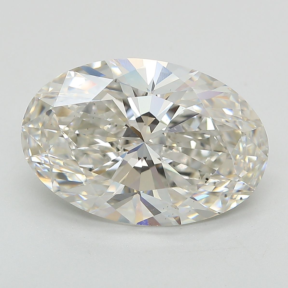 6.09 ct. oval Lab Grown Diamond front image