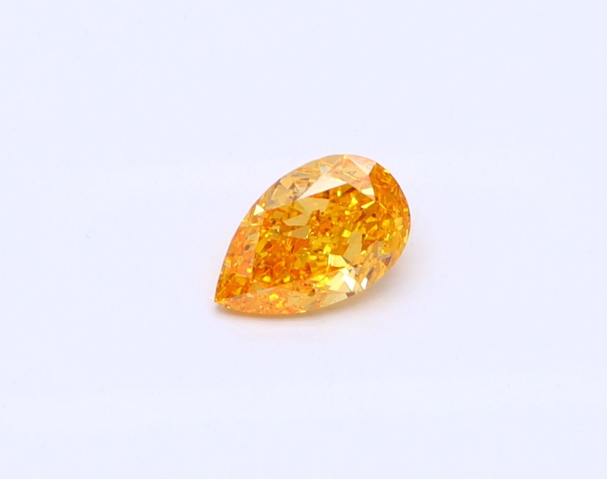Diament 0.27 ct Fancy Vivid Yellow Orange/I1