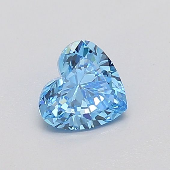 0.39 CT Fancy Vivid Blue HEART
