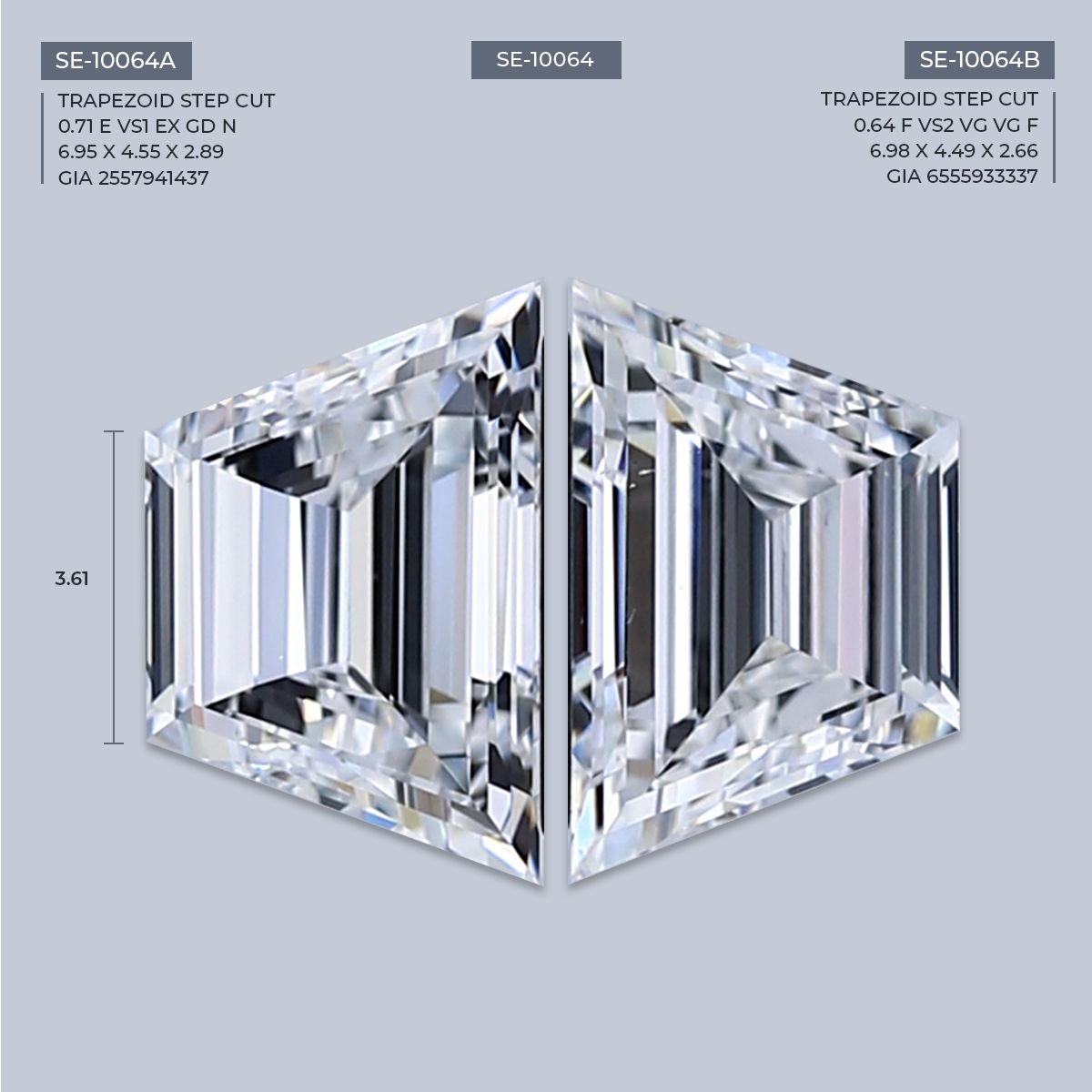 0.64 ct Trapezoid Diamond