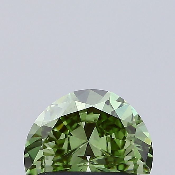 0.63 CT Fancy Vivid Green HALF MOON