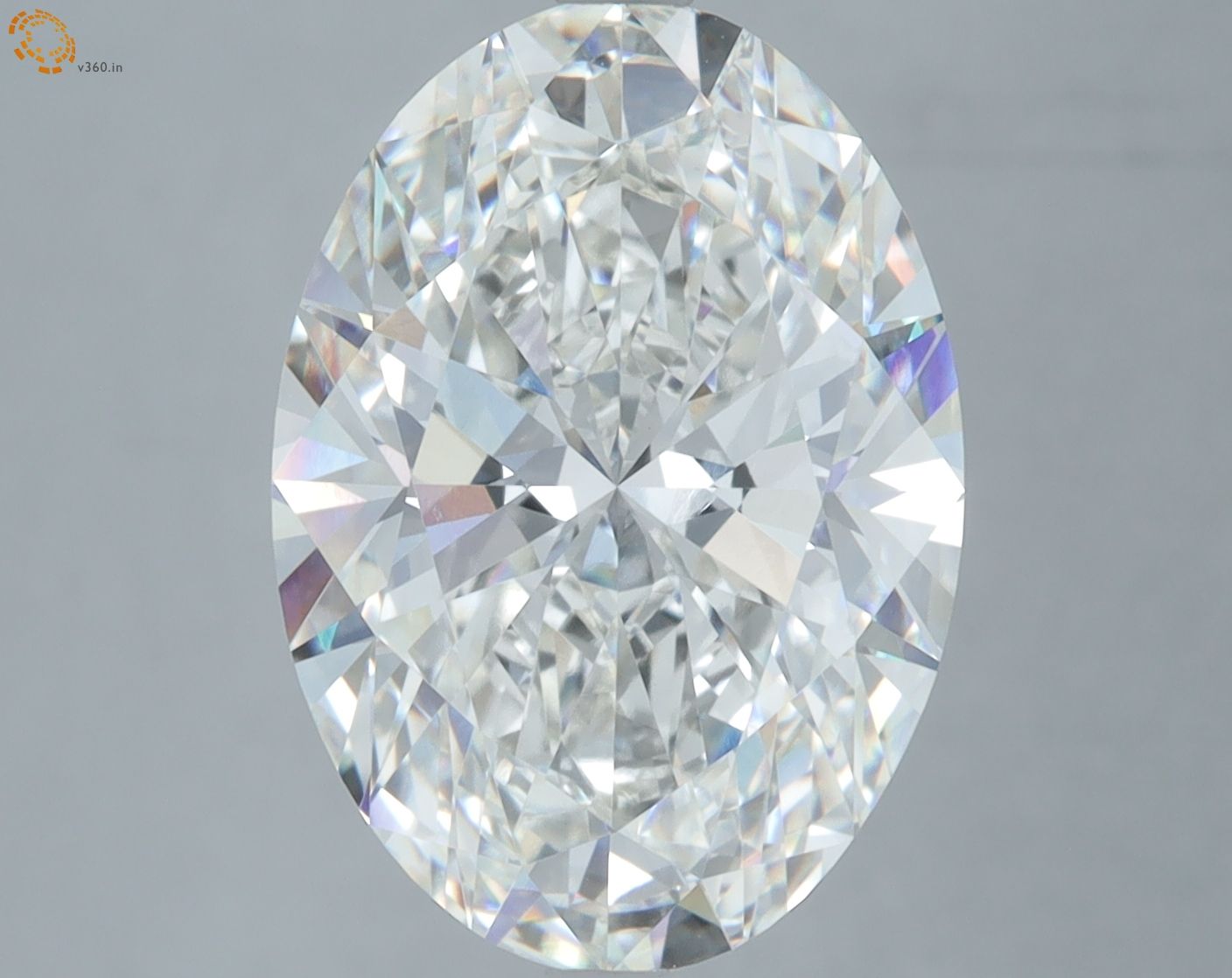 7.08 ct. oval Lab Grown Diamond front image