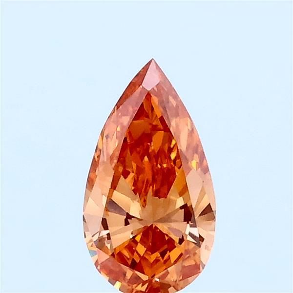0.35 CT Fancy Vivid Orange PEAR
