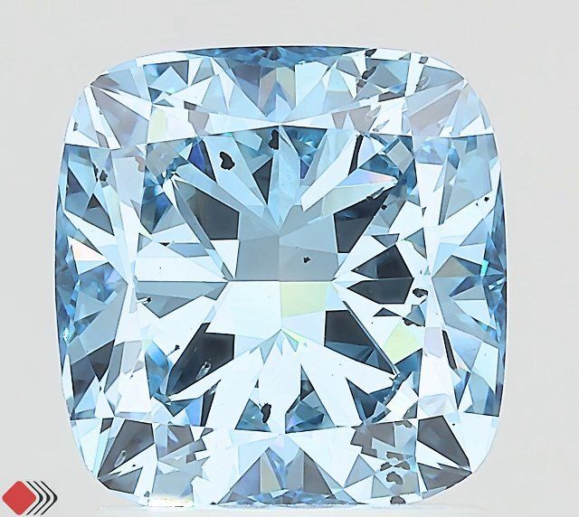 1.52 CT Fancy Vivid Blue OVAL
