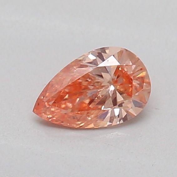 0.19 CT Fancy Intense Brownish Orange PEAR