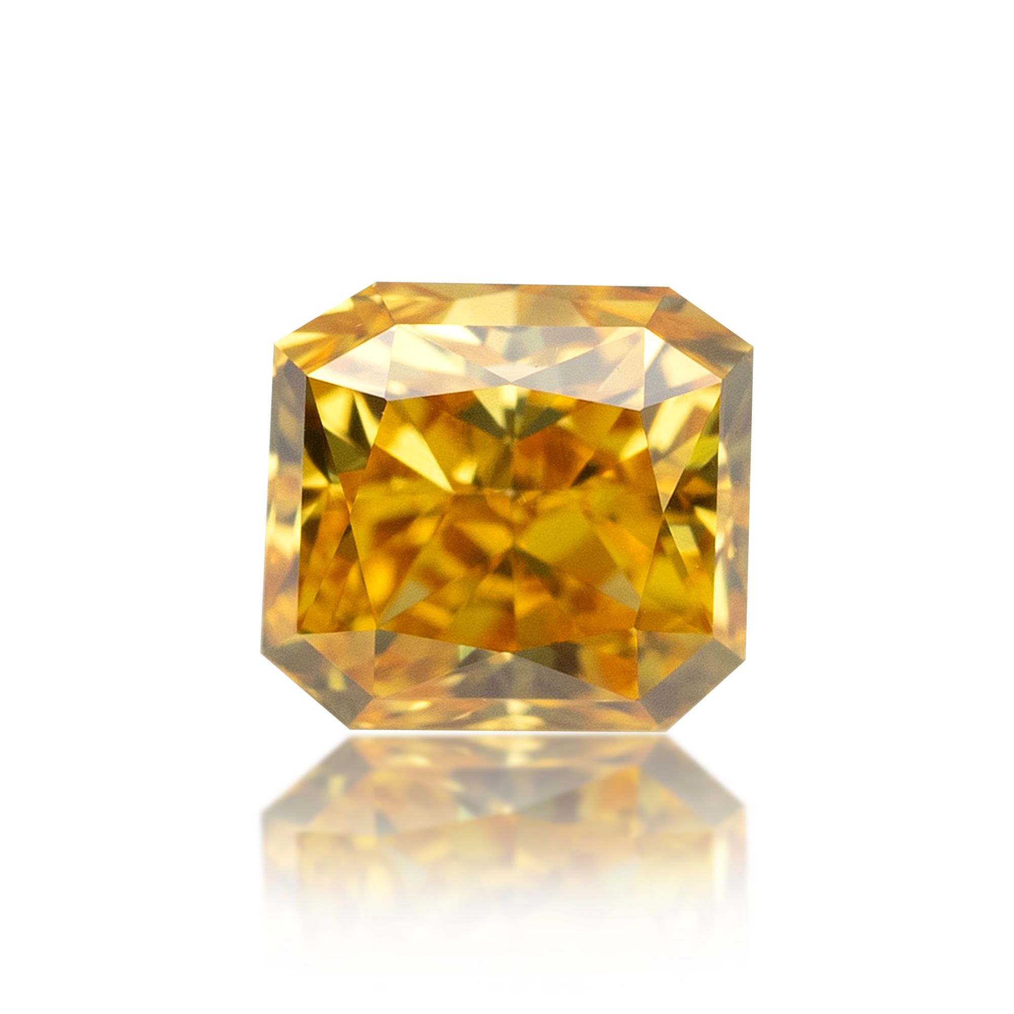 Diament 0.37 ct Fancy Vivid Orangey Yellow/VS2