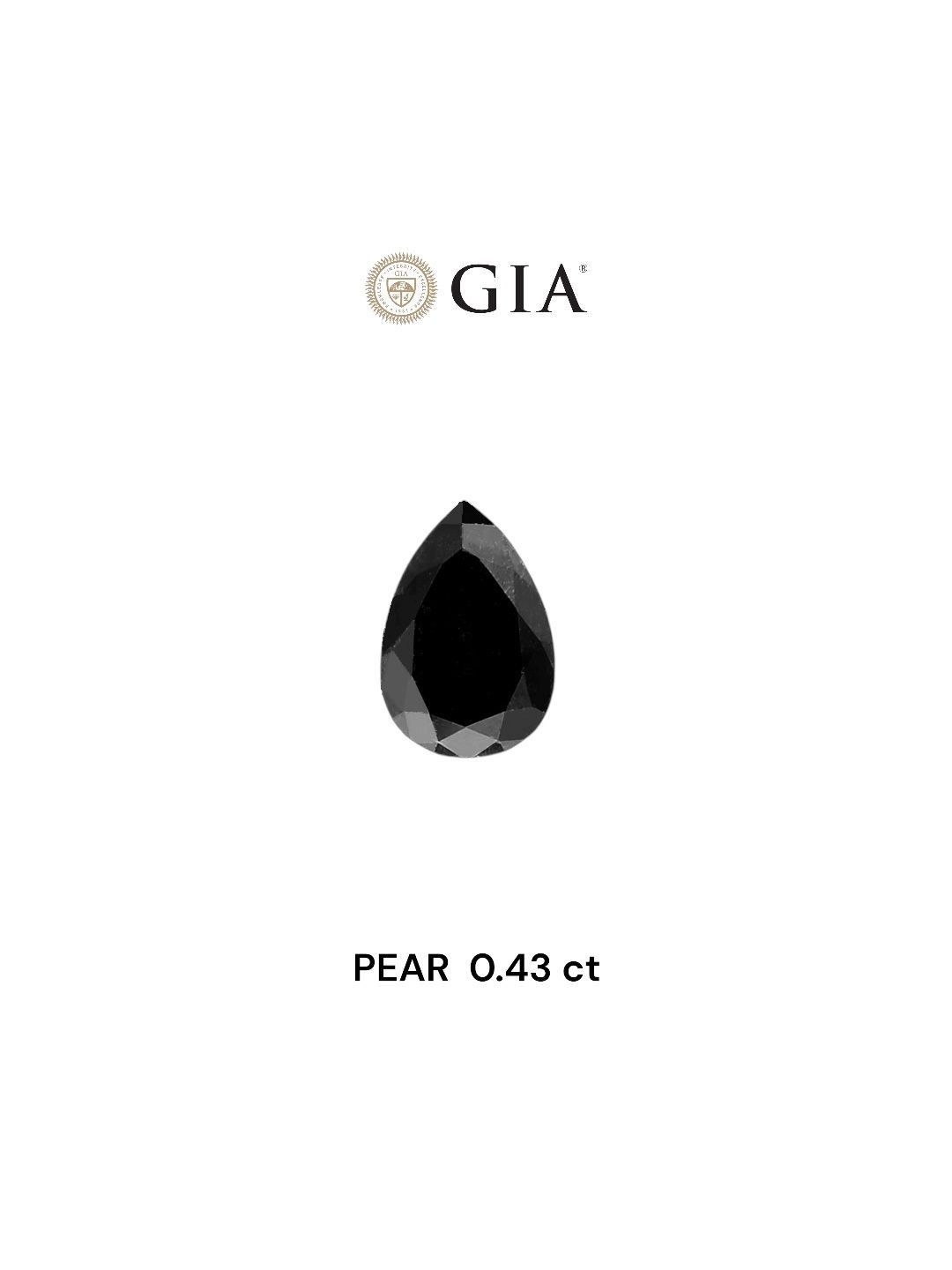 0.43 ct Pear diamond