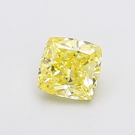 0.88 CT Fancy Intense Yellow CUSHION MODIFIED