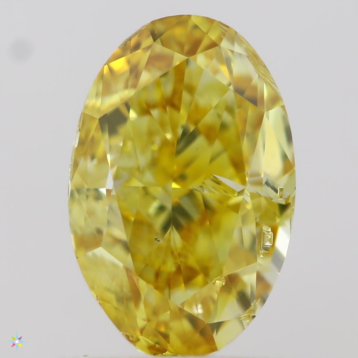 Diament 1.14 ct Fancy Vivid Orangey Yellow/SI1