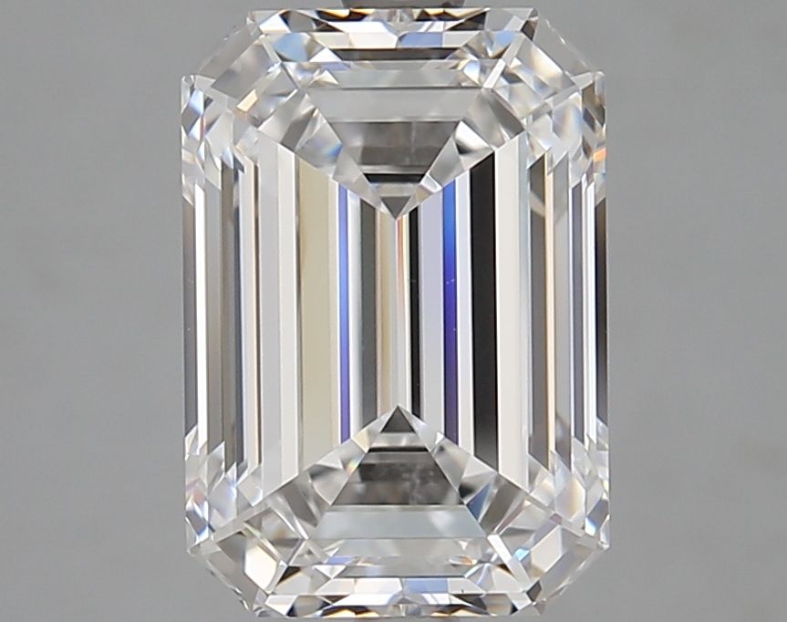 Diamant Émeraude 4.06 ct - Couleur D - Pureté VVS2