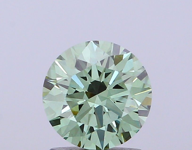 1.53 CT Fancy Vivid Green ROUND