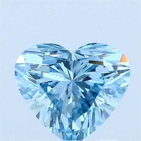1.01 CT Fancy Vivid Blue HEART
