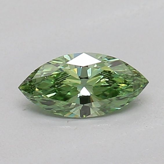 0.17 CT Fancy Vivid Green MARQUISE