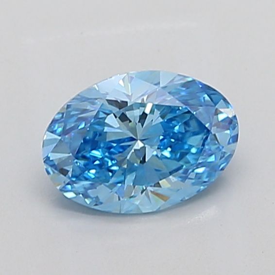 1.51 CT Fancy Vivid Blue OVAL